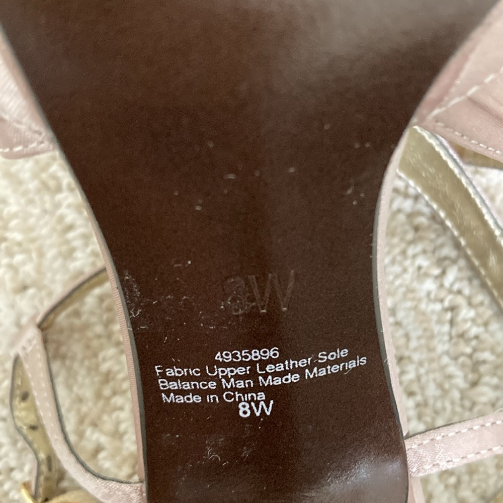 Wide Width Satin Formal Crossover Heels - image 7